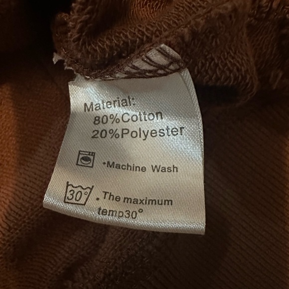 Lepunuo Brown Exposed Seam Crewneck Sweatshirt - Woman’s Size Large - Picture 6 of 6